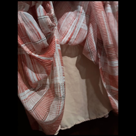 Lenon x Anthropologie Plaid Off Shoulder Tiered Maxi Dress Red/Pink Size M - NWT - Picture 10 of 16